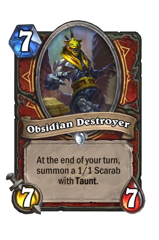 Obsidian Destroyer Hearthstone kártya