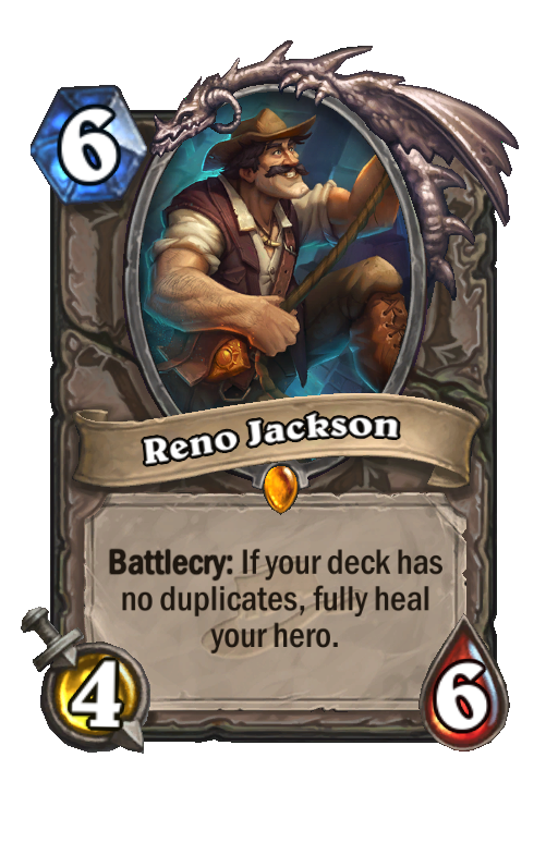 Reno Jackson Hearthstone kártya
