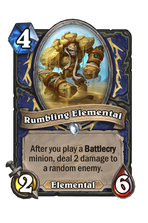 Rumbling Elemental Hearthstone kártya