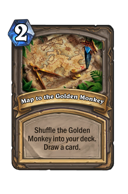 Map to the Golden Monkey Hearthstone kártya