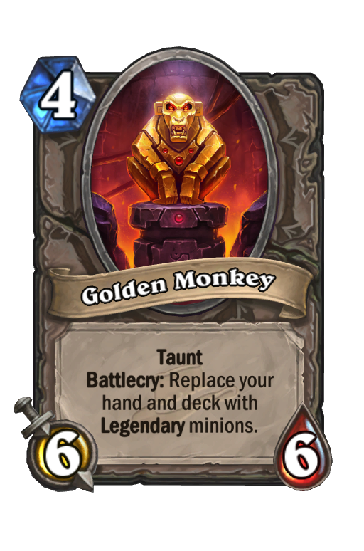 Golden Monkey Hearthstone kártya