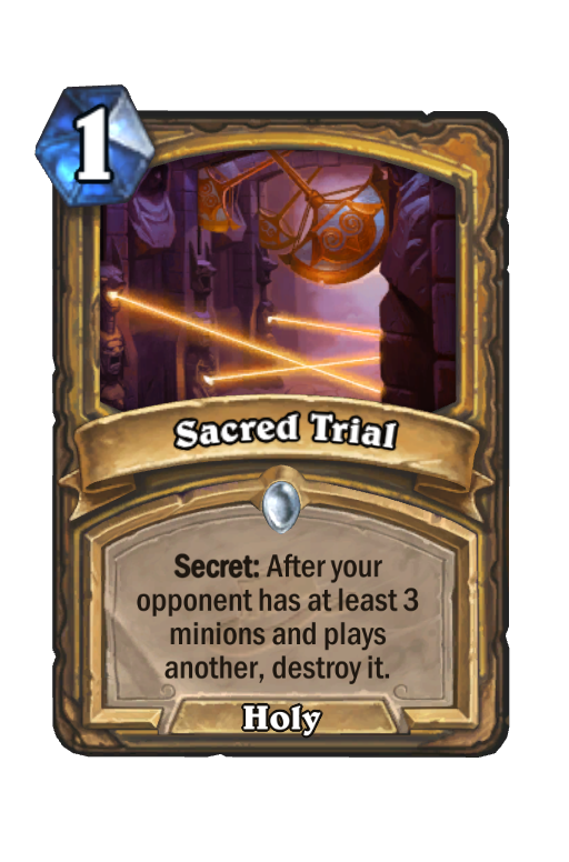 Sacred Trial Hearthstone kártya
