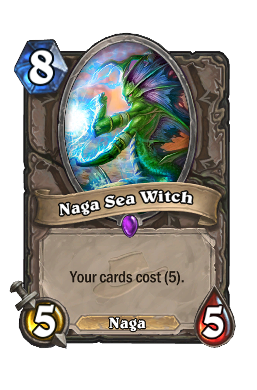 Naga Sea Witch Hearthstone kártya