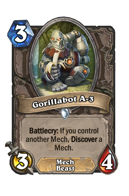 Gorillabot A-3 Hearthstone kártya