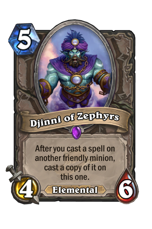 Djinni of Zephyrs Hearthstone kártya