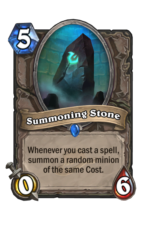 Summoning Stone Hearthstone kártya
