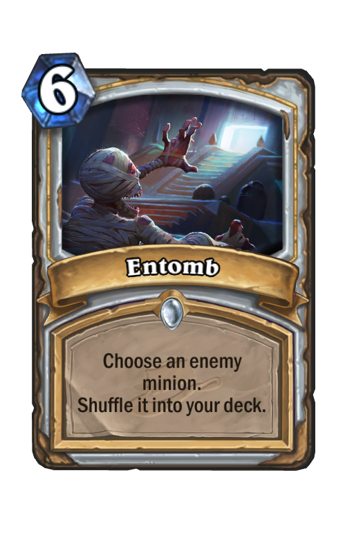 Entomb Hearthstone kártya