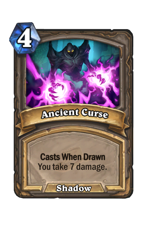 Ancient Curse Hearthstone kártya