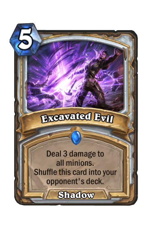Excavated Evil Hearthstone kártya