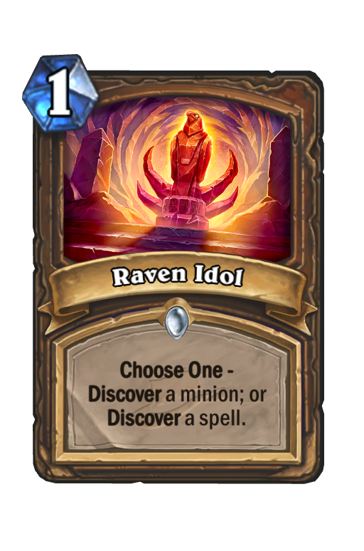 Raven Idol Hearthstone kártya