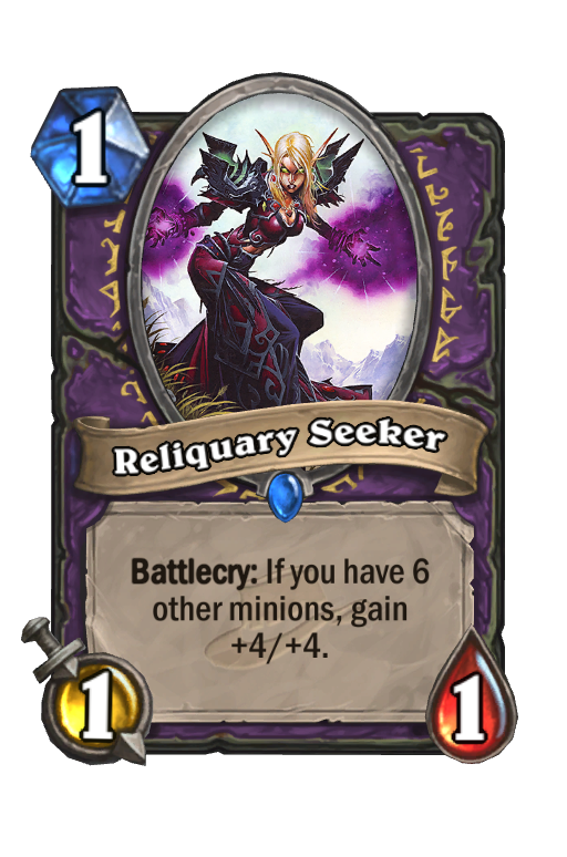 Reliquary Seeker Hearthstone kártya