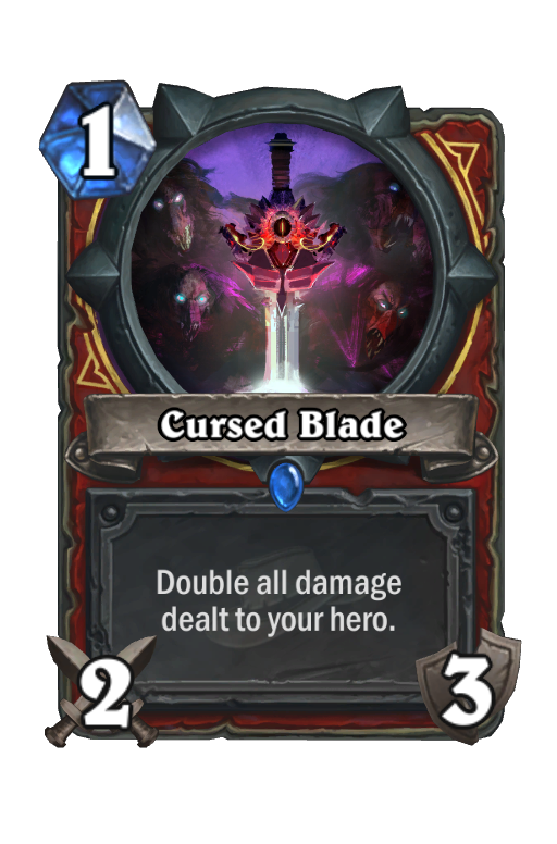 Cursed Blade Hearthstone kártya