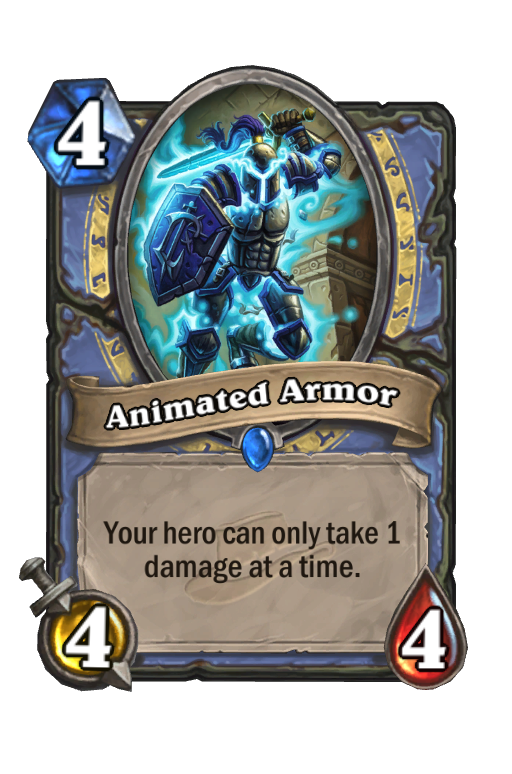 Animated Armor Hearthstone kártya
