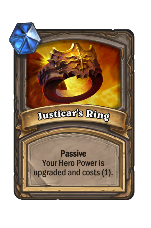 Justicar's Ring Hearthstone kártya