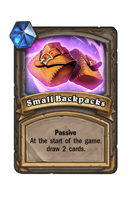 Small Backpacks Hearthstone kártya