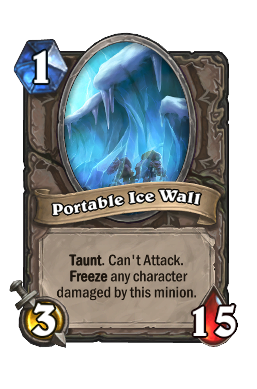 Portable Ice Wall Hearthstone kártya