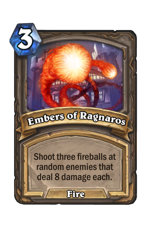 Embers of Ragnaros Hearthstone kártya