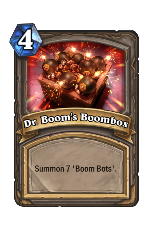 Dr. Boom's Boombox Hearthstone kártya