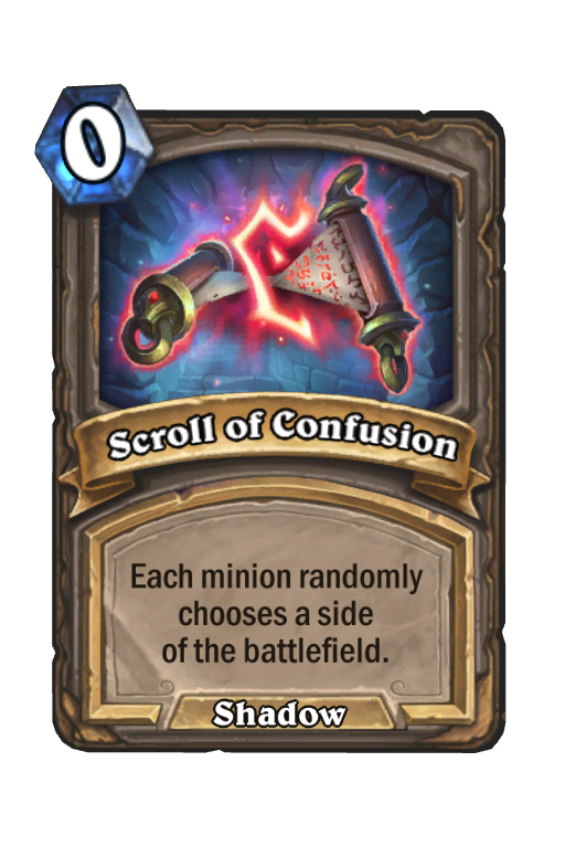 Scroll of Confusion Hearthstone kártya