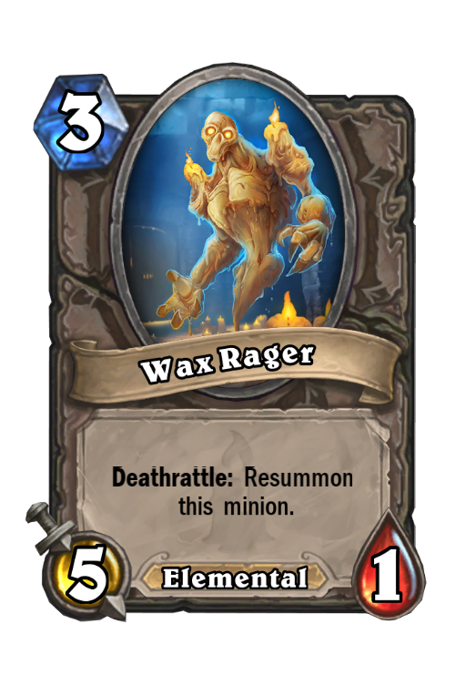 Wax Rager Hearthstone kártya