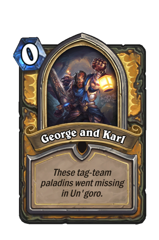 George and Karl Hearthstone kártya