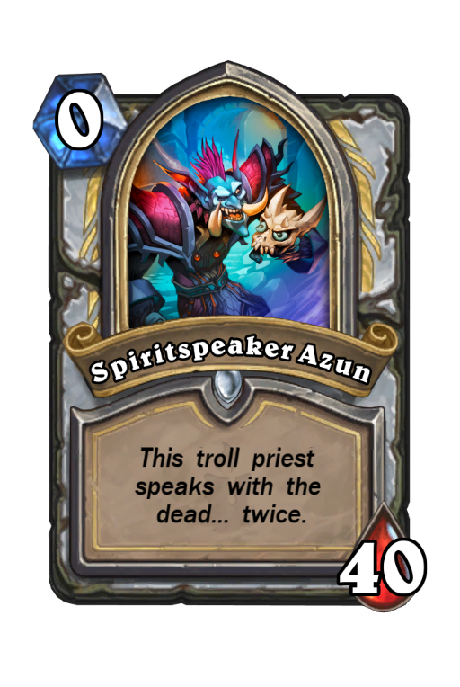 Spiritspeaker Azun Hearthstone kártya
