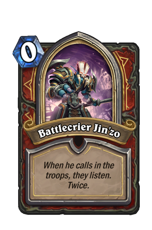 Battlecrier Jin'zo Hearthstone kártya