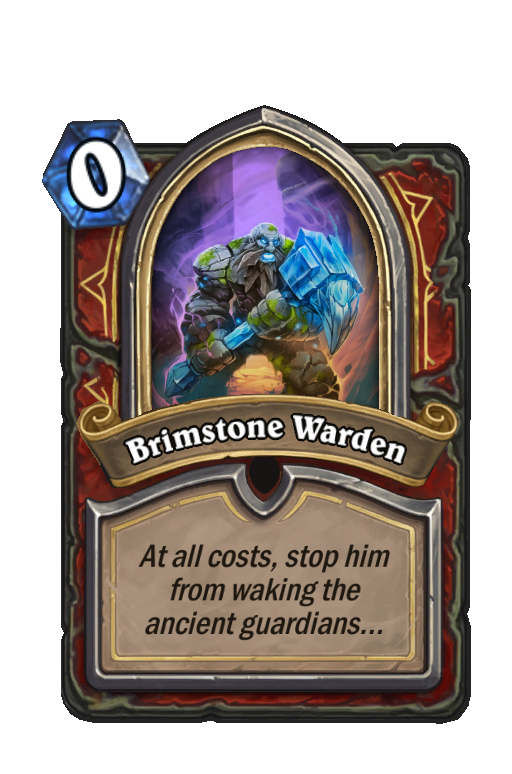 Brimstone Warden Hearthstone kártya