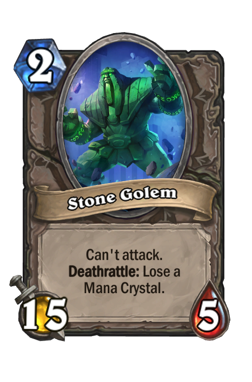 Stone Golem Hearthstone kártya