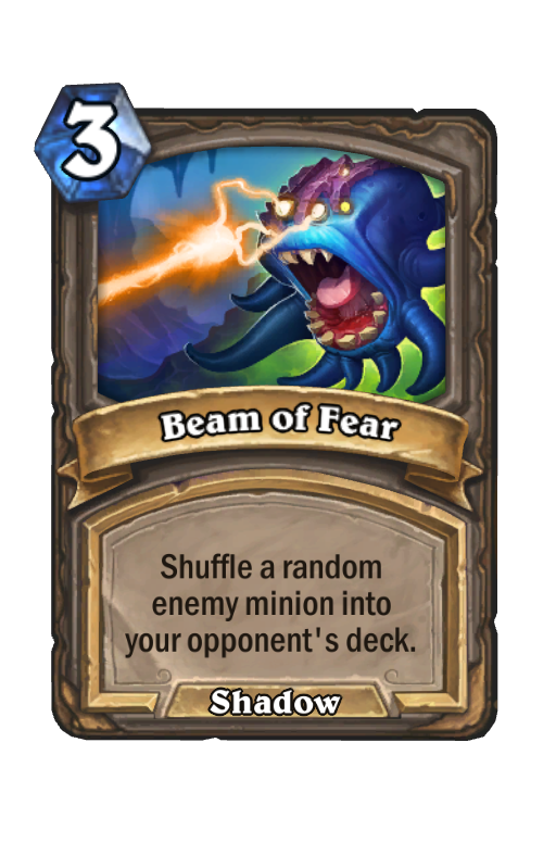 Beam of Fear Hearthstone kártya
