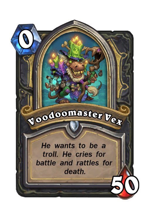 Voodoomaster Vex Hearthstone kártya