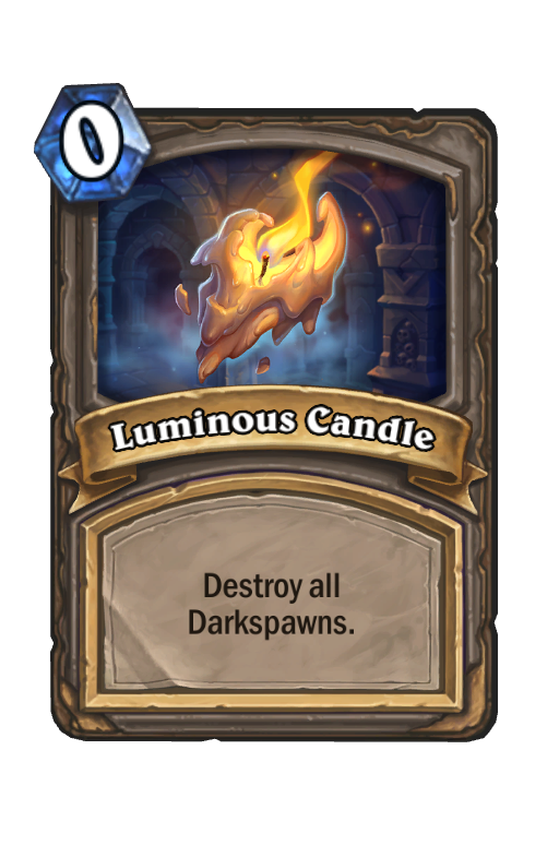 Luminous Candle Hearthstone kártya