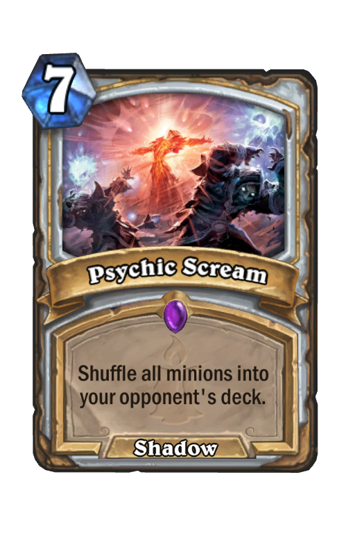Psychic Scream Hearthstone kártya