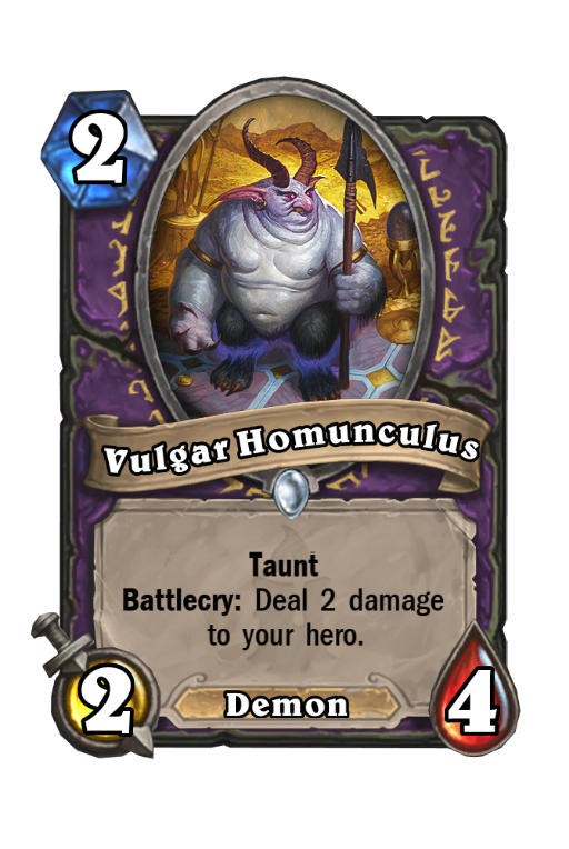 Vulgar Homunculus Hearthstone kártya