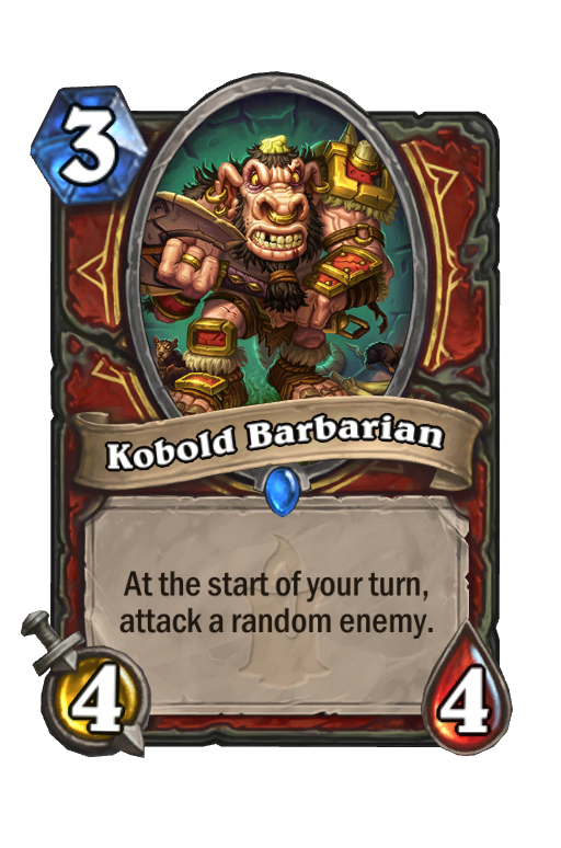 Kobold Barbarian Hearthstone kártya