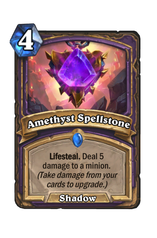 Amethyst Spellstone Hearthstone kártya