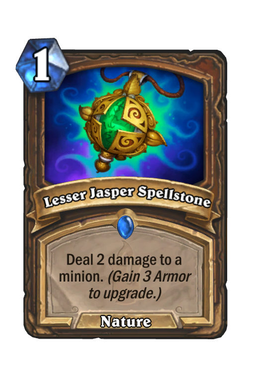 Lesser Jasper Spellstone Hearthstone kártya