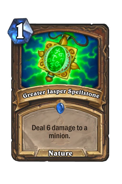 Greater Jasper Spellstone Hearthstone kártya