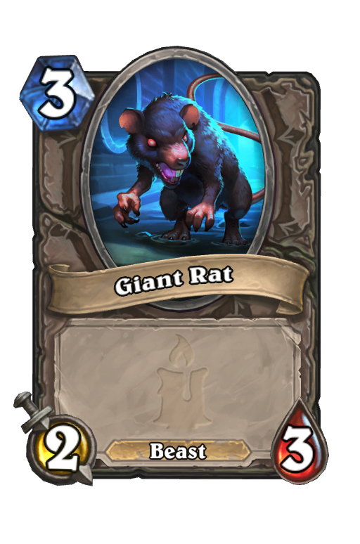Giant Rat Hearthstone kártya