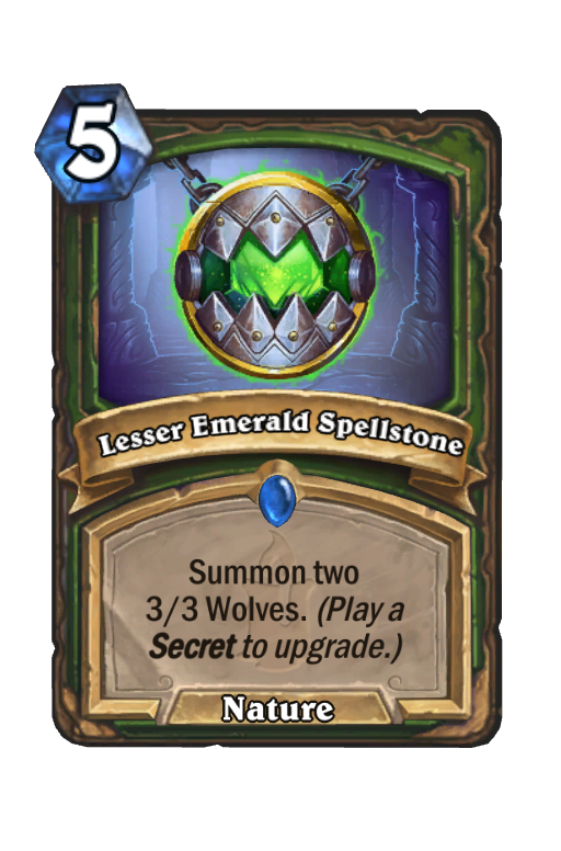 Lesser Emerald Spellstone Hearthstone kártya