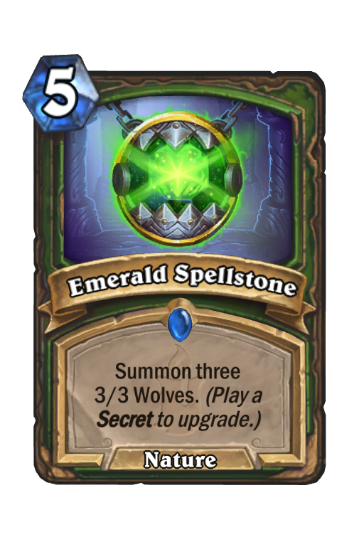 Emerald Spellstone Hearthstone kártya