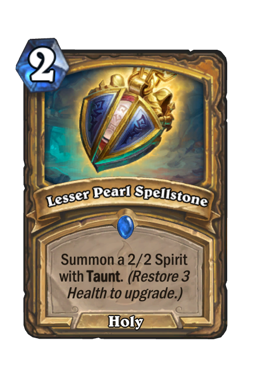 Lesser Pearl Spellstone Hearthstone kártya