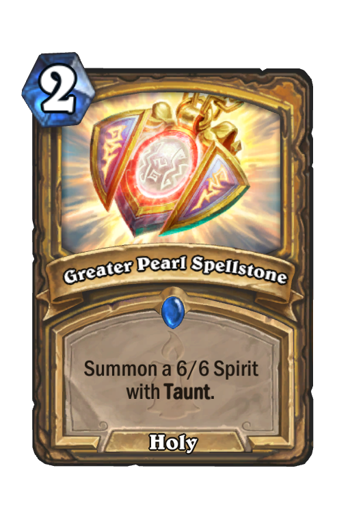 Greater Pearl Spellstone Hearthstone kártya