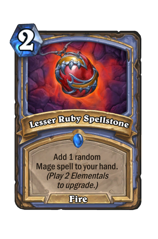 Lesser Ruby Spellstone Hearthstone kártya