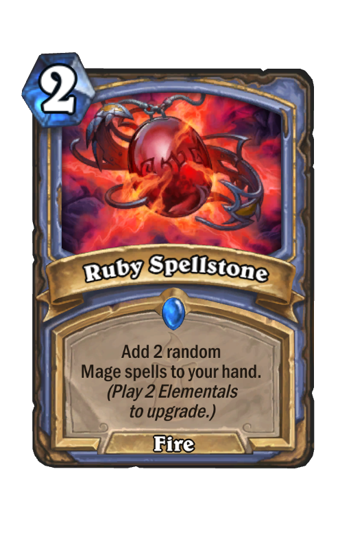 Ruby Spellstone Hearthstone kártya