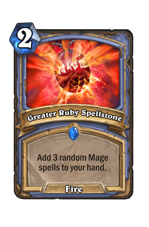 Greater Ruby Spellstone Hearthstone kártya