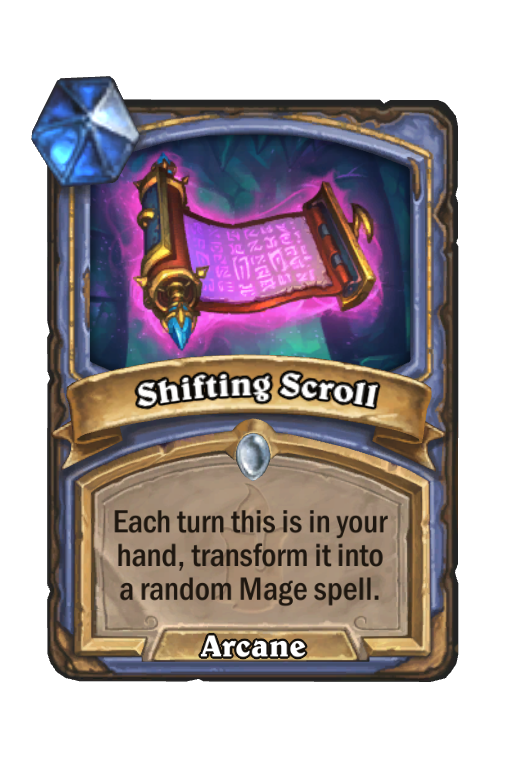 Shifting Scroll Hearthstone kártya