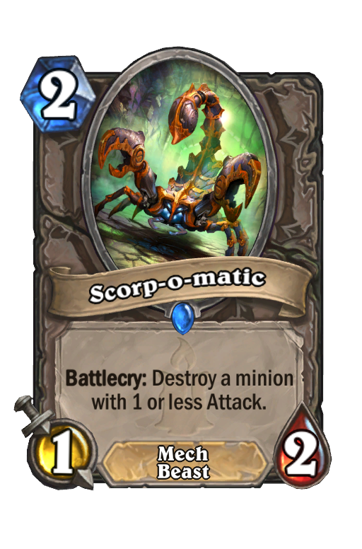 Scorp-o-matic Hearthstone kártya