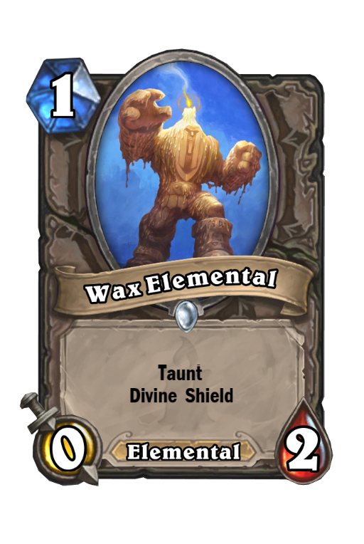 Wax Elemental Hearthstone kártya