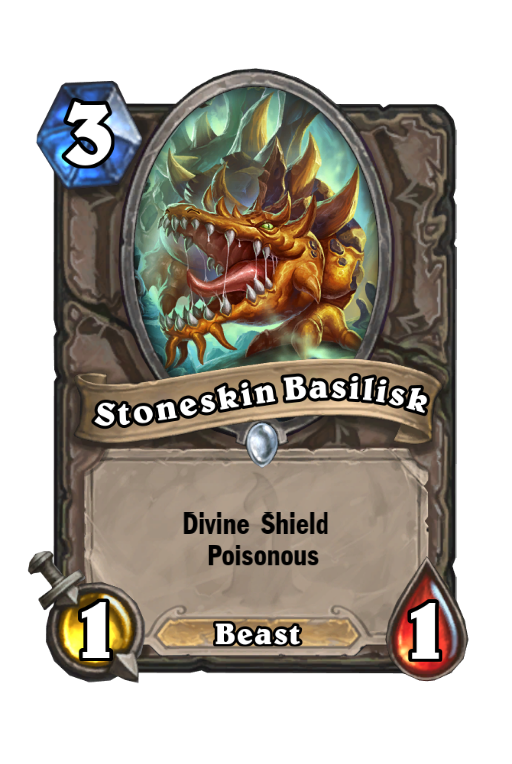 Stoneskin Basilisk Hearthstone kártya